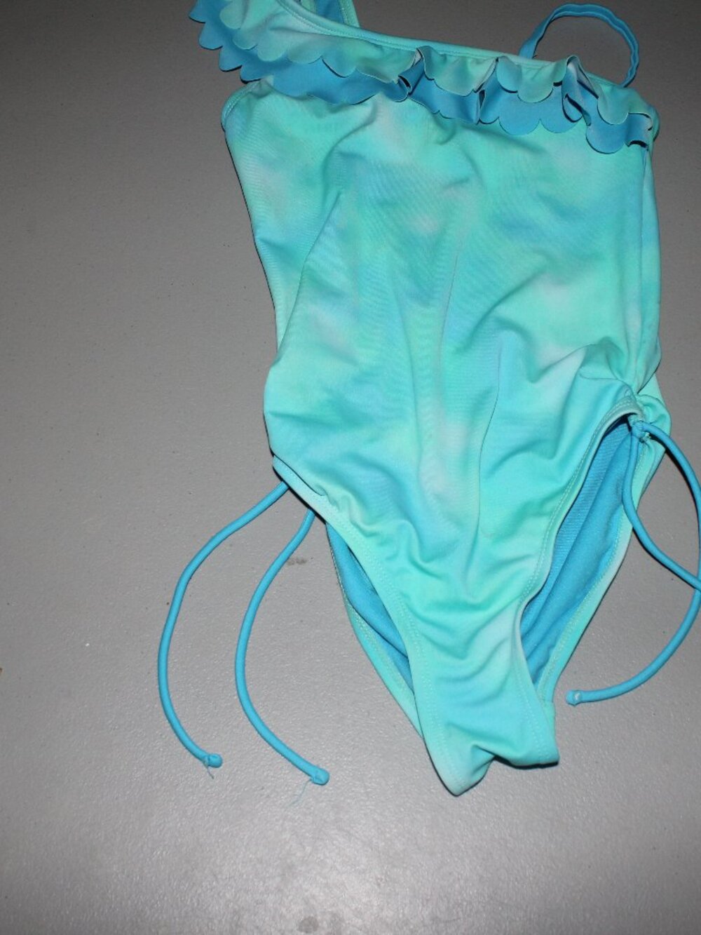 Blue & Green 1 Pcs Justice Swimsuit SiZe 7